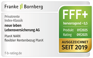 Siegel mit der Auszeichnung FFF+ / hervorragend.