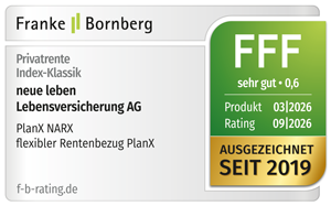 Siegel mit der Auszeichnung FFF+ / hervorragend.