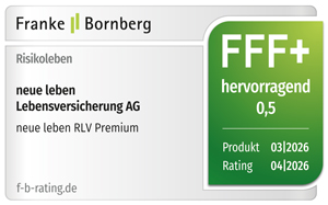 Siegel mit der Auszeichnung  FFF+/ hervorragend.